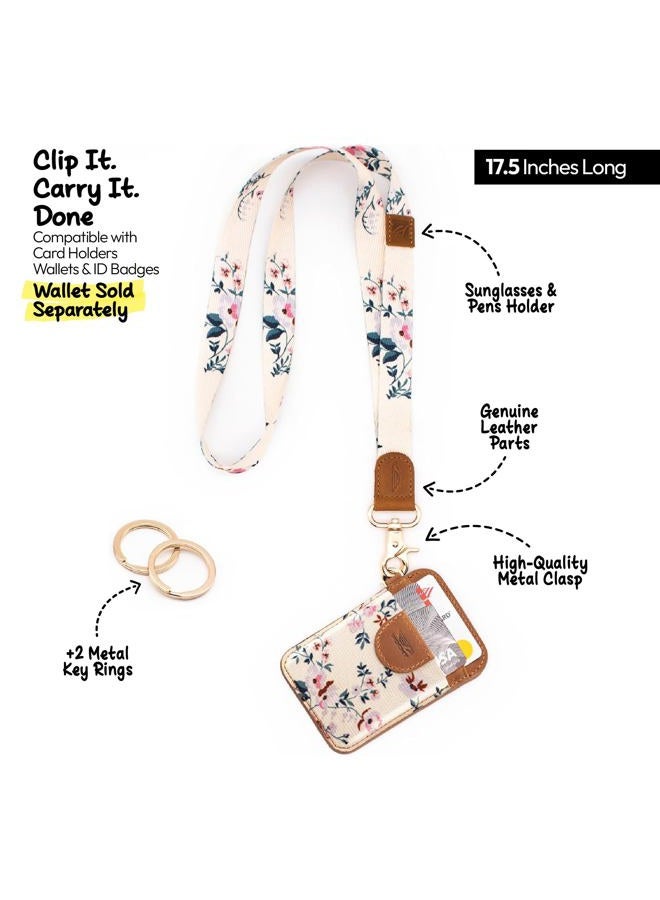 POCKT Lanyard for Keys Neck Lanyard Key Chain for Men and Women Cool Lanyards, Bloom - Image 5