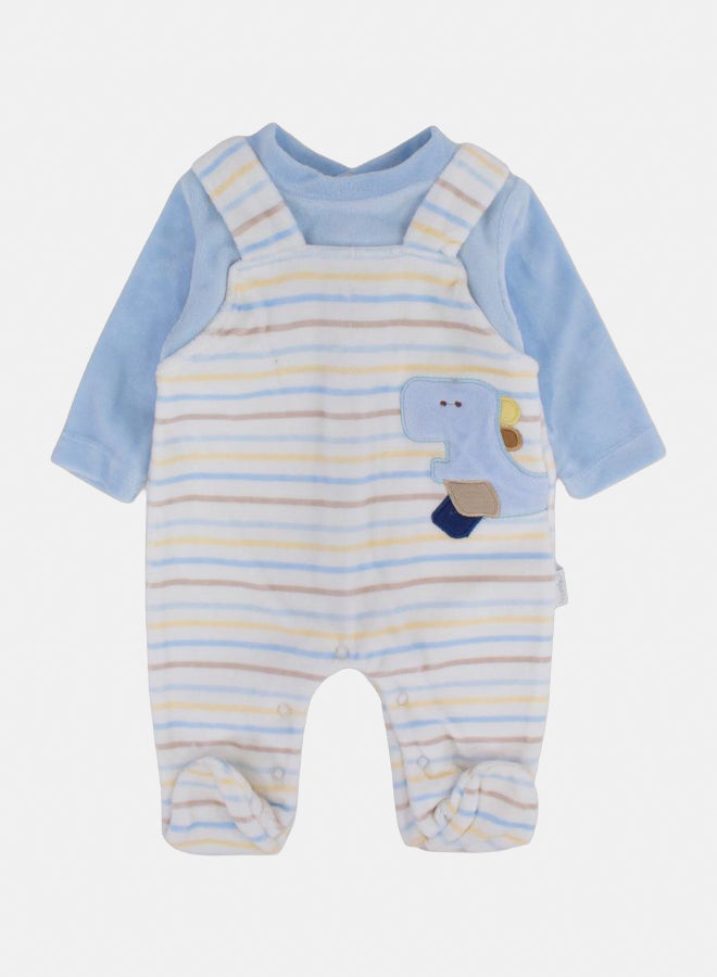 فوتي قطيفة بيبي للاولاد الصغار الصغار – تصميم ديناصور - Image 1