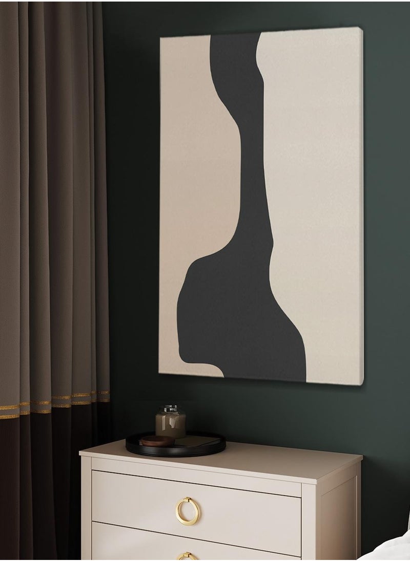 LOWHA - Canvas Wall Art Stretched Over Wooden Frame with Modern Art Pattern Painting - Image 1
