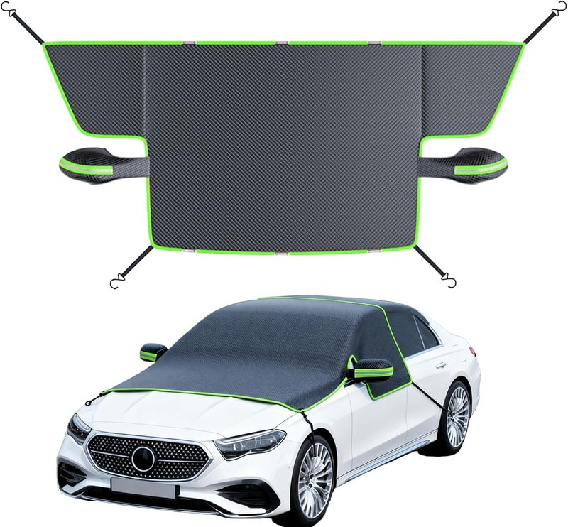 Windshield Snow Cover - All-Weather Heavy Duty Waterproof Auto Sunshade, Winter Protective Blanket, Material | Vehicles, Cars, SUVs, Trucks, Pickup, Automotive Ice Shield, Cold Weather Protect - Image 1