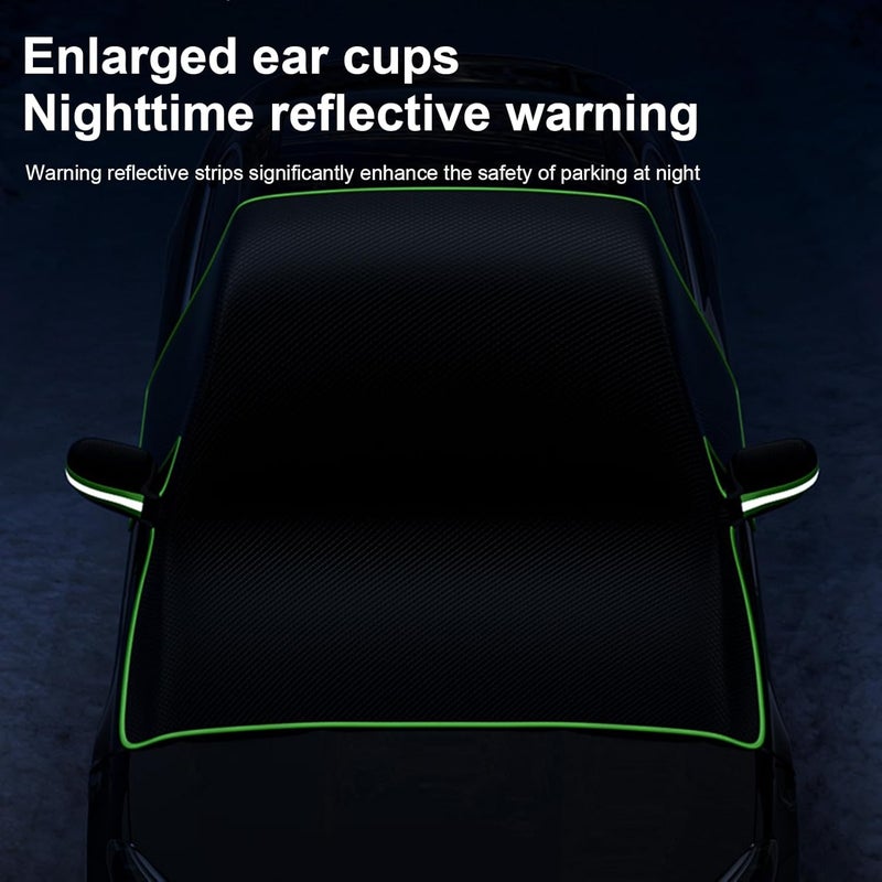 Windshield Snow Cover - All-Weather Heavy Duty Waterproof Auto Sunshade, Winter Protective Blanket, Material | Vehicles, Cars, SUVs, Trucks, Pickup, Automotive Ice Shield, Cold Weather Protect - Image 5