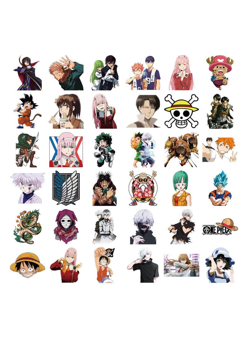 SYOSI Classic Anime Stickers, Cartoon Waterproof Vinyl Decals for Kids Teens Girls Boys, Mixed Anime Stickers for Water Bottle Laptop Guitar Car Luggage Skateboard, 50Pcs - Image 4