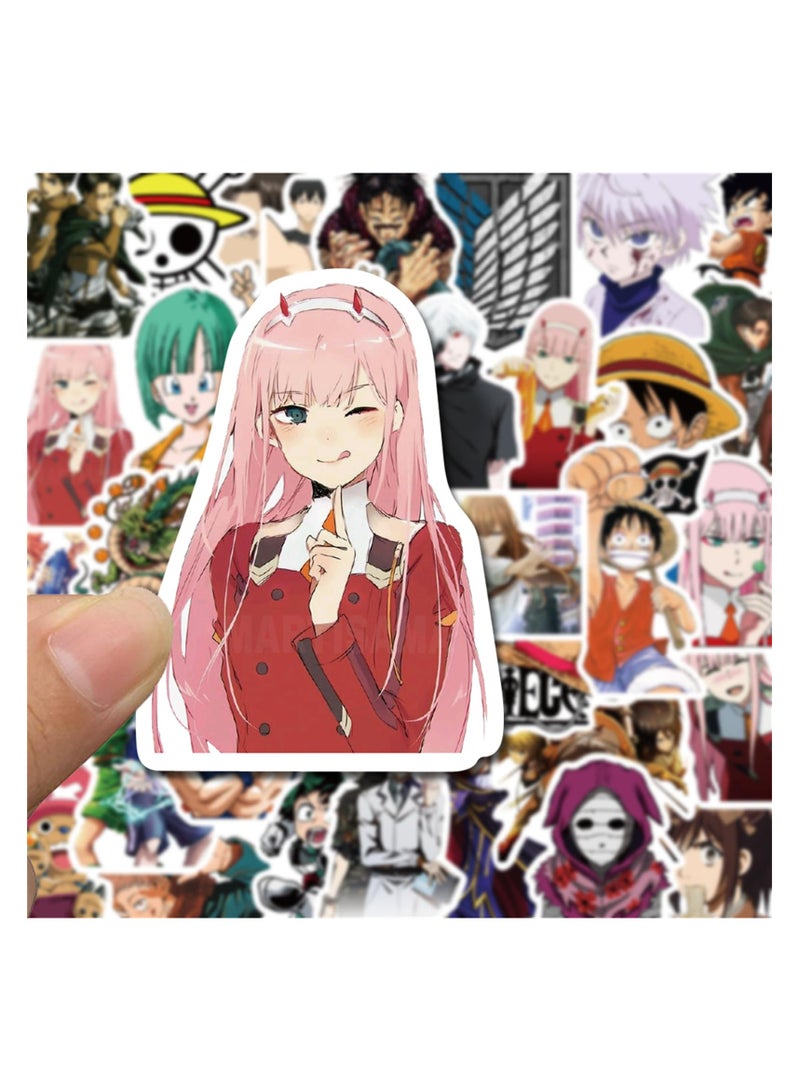 SYOSI Classic Anime Stickers, Cartoon Waterproof Vinyl Decals for Kids Teens Girls Boys, Mixed Anime Stickers for Water Bottle Laptop Guitar Car Luggage Skateboard, 50Pcs - Image 5