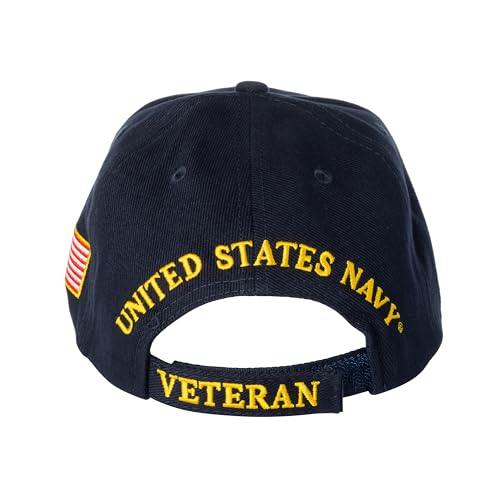 Eagle Emblems, Inc. United States Navy Veteran Proudly Served Blue Hat Cap USN - Image 3