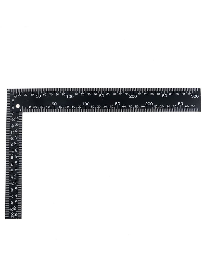 LAWAZIM - Steel Angle Ruler Measuring & Layout Protractors tool Black - Image 1