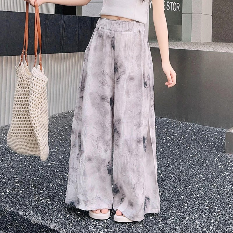 Girls' Pants Summer Thin Children'S Summer Wide Leg Pants For Big Boys And Girls Cool Ice Silk Anti-Mosquito Pants - Image 1