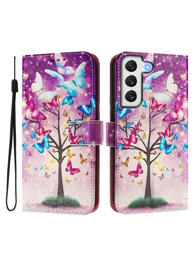 اس-توب جراب لهاتف Samsung Galaxy S21 FE 5G، جراب هاتف جلدي بنمط رسم ملون فني - Image 2