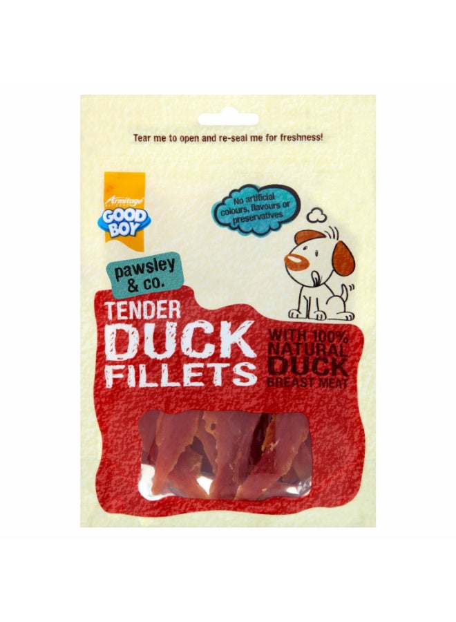 Good Boy Tender Duck Fillets Dog Treats 80g – Tasty High Protein Snack - Image 1