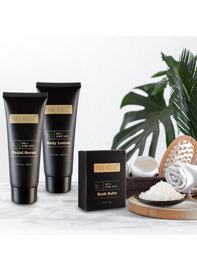 Yard House - Yard House Mens Bath and Body Gift Set - Musk and Blonde Woods - Luxury Christmas, Birthday, Fathers Day Gifts From Daughter, Wife, Son For Dad, Husband - Relaxing Spa Kit for Him in Toiletry Bag - Image 1
