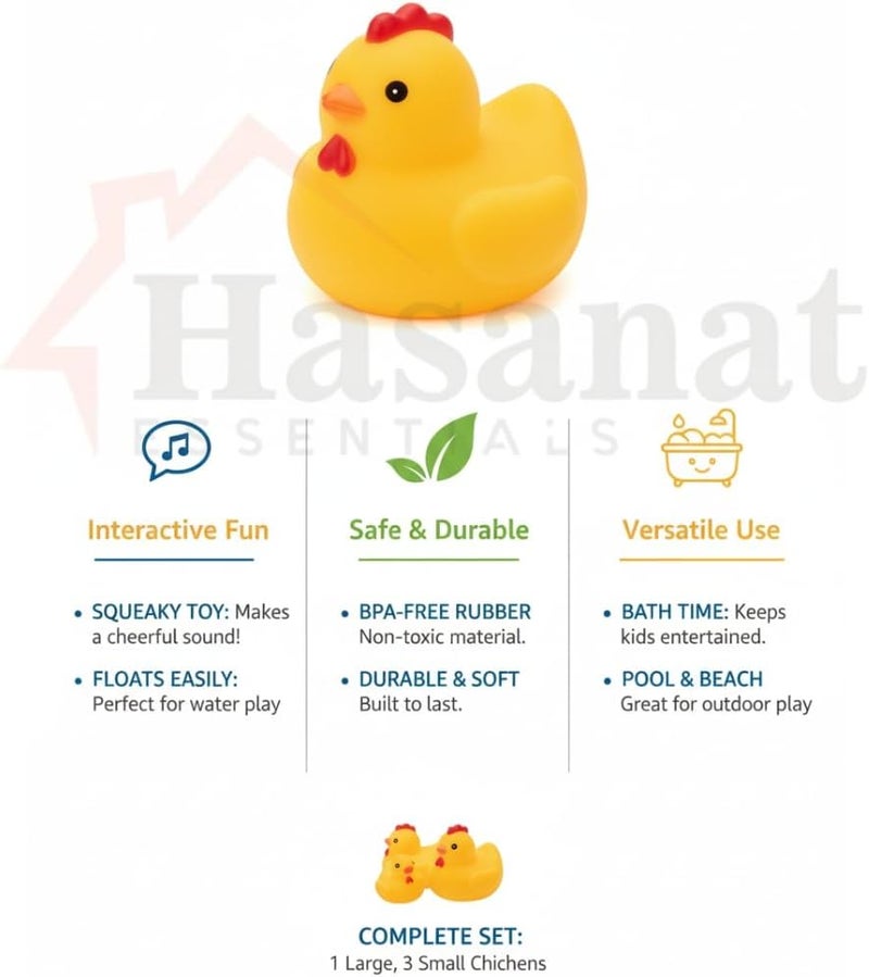 HASANAT ESSENTIALS لعبة استحمام الدجاج من هسنت الأساسية - Image 5
