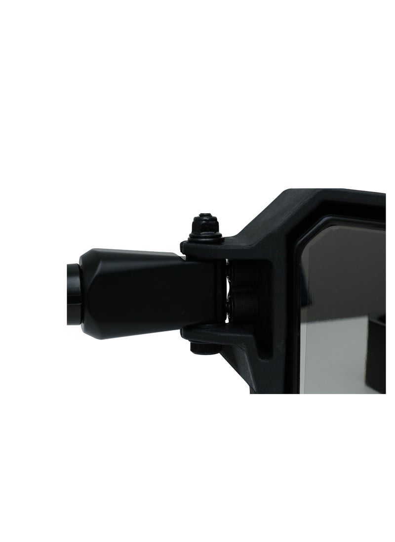 Generic - Pair of ATV Side Rear View Mirrors, Black Frame - Image 1