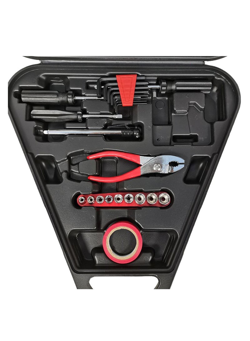 MTOOLS Jumper Cable Tools Set 28 Pcs Car Emergency Tools Set Jumper Cable Air Pressure Gauge Hex Key Set  - Image 2