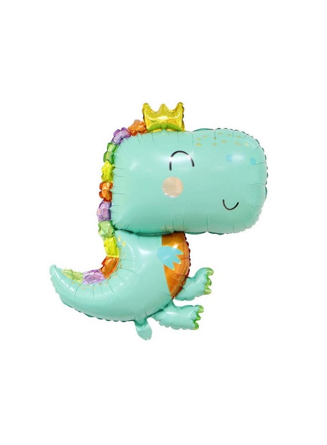 FI - FLICK IN 6 Pcs Dinosaur Theme Birthday Decorations 4th year Jungle Theme Decoration Cute Baby Dino Foil Balloon Jurassic Theme For Kids (Pack of 6, Multicolor) - Image 4