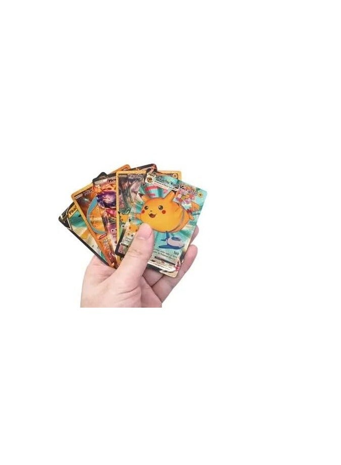 مجموعة بطاقات بوكيمون من فور إيفر كيدز بوك-إيمون، 55 قطعة، مجموعة بطاقات متنوعة من سلسلة بطاقات V، بطاقات Vmax GX الذهبية النادرة وبطاقات الألغاز النادرة الشائعة (قوس قزح) - Image 2