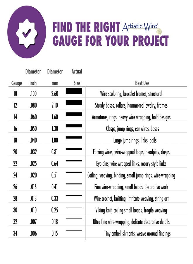 أرتيستك واير سلك فني، سلك نحاسي مطلي بالقصدير مقاوم للصدأ، مقاس 16، لون فضي، طول 10 أقدام - Image 3