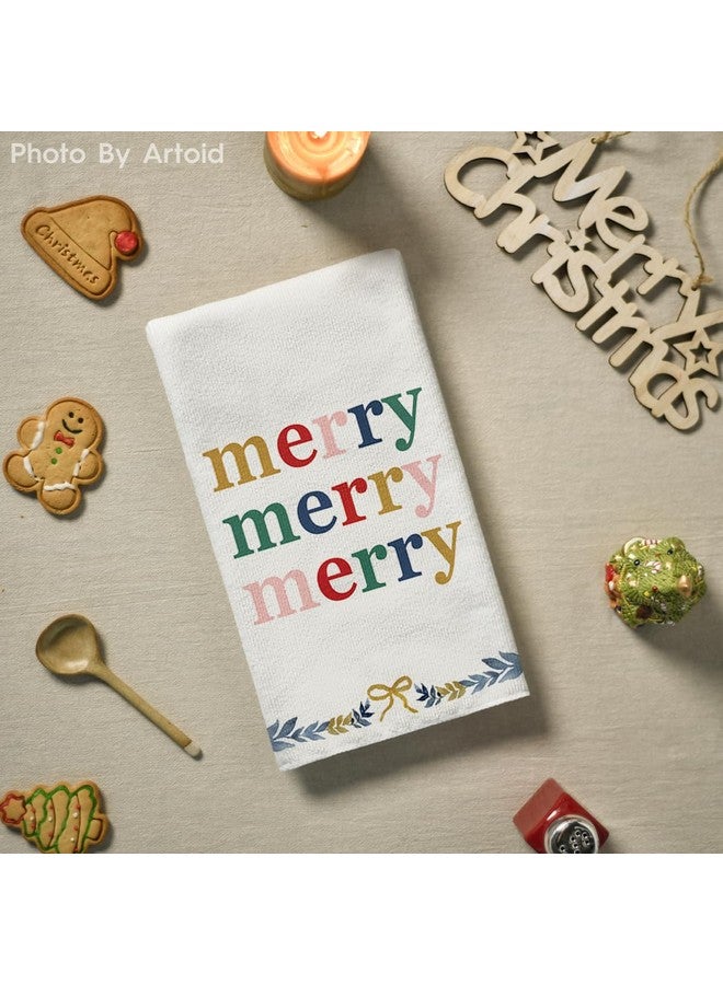 Artoid Mode Nutcrackers Merry Christmas Kitchen Towels Dish Towels, 18x26 Inch Xmas Balls Tree Winter Holiday Decoration Hand Towels Set of 4 - Image 4