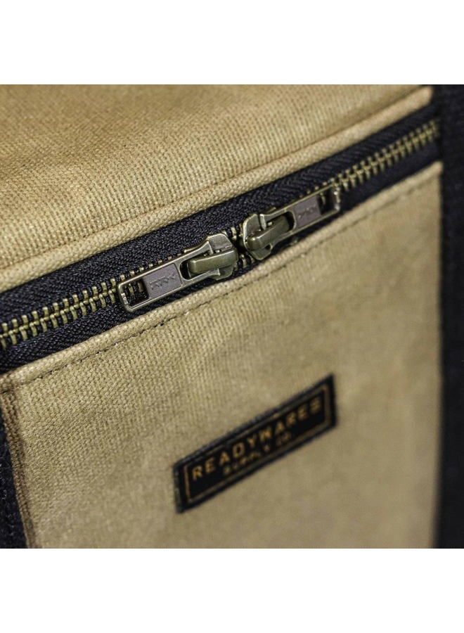 Readywares Waxed Canvas Insulated 18L Soft-Sided Cooler for Camping, Beach, Tailgailting, BBQ, Weekend Trips - Great as Lunch Cooler and Mens Lunch Bags for Work or Lunch Bag - Image 4