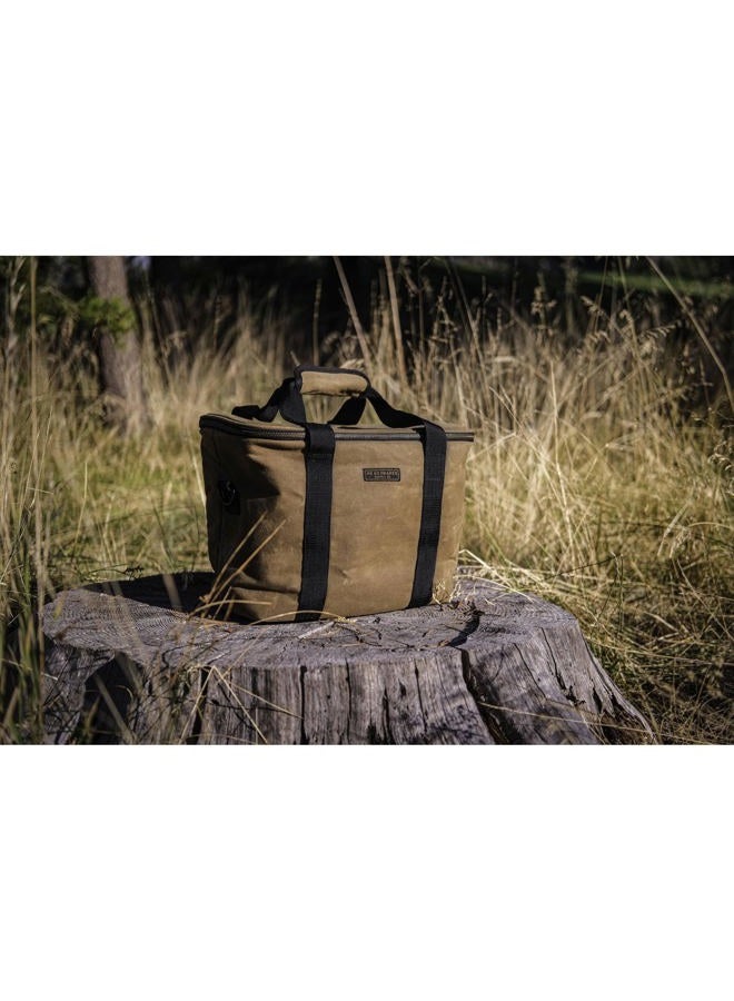 Readywares Waxed Canvas Insulated 18L Soft-Sided Cooler for Camping, Beach, Tailgailting, BBQ, Weekend Trips - Great as Lunch Cooler and Mens Lunch Bags for Work or Lunch Bag - Image 5