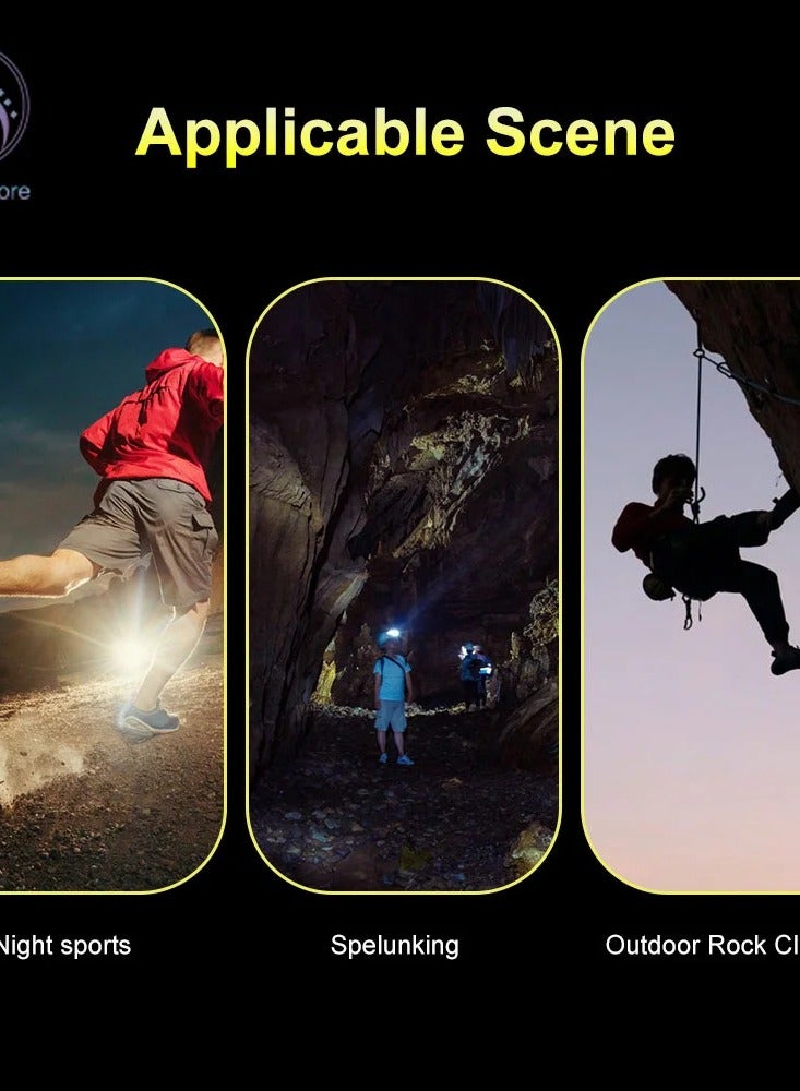 Outdoor camping night headlight LED strong light rechargeable head mounted neck light floodlight - Image 3