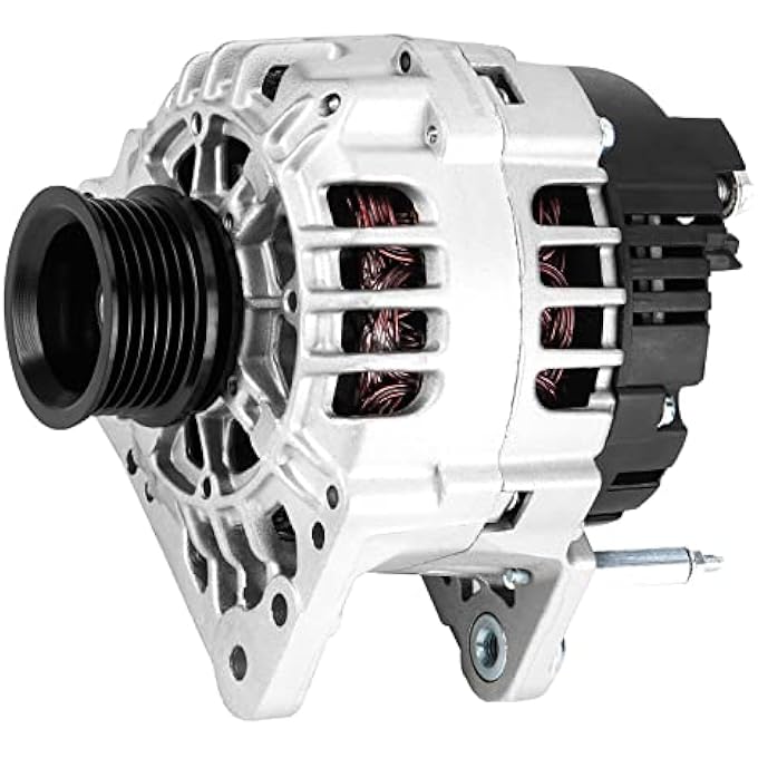 ILONPA Alternator Replacement Compatible with 1999 2000 2001 2002 2003 2004 2005 Volkswagen Beetle Jetta, 1999 2000 2001 2002 2003 2004 2005 20006 Volkswagen Golf Replace ABO0193, MG556, 111989, 113887 - Image 1
