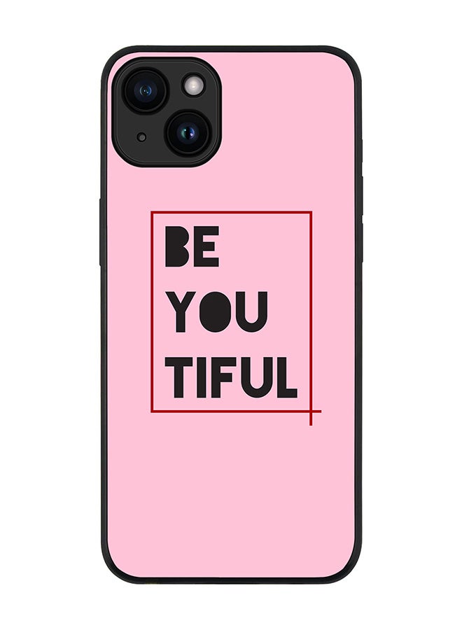 Stylizedd Cover for iPhone 15 Case Rugged Black Slim fit Soft Flexible Anti Drop TPU Gel Thin Protective Phone Cases - Beyoutiful - Image 1