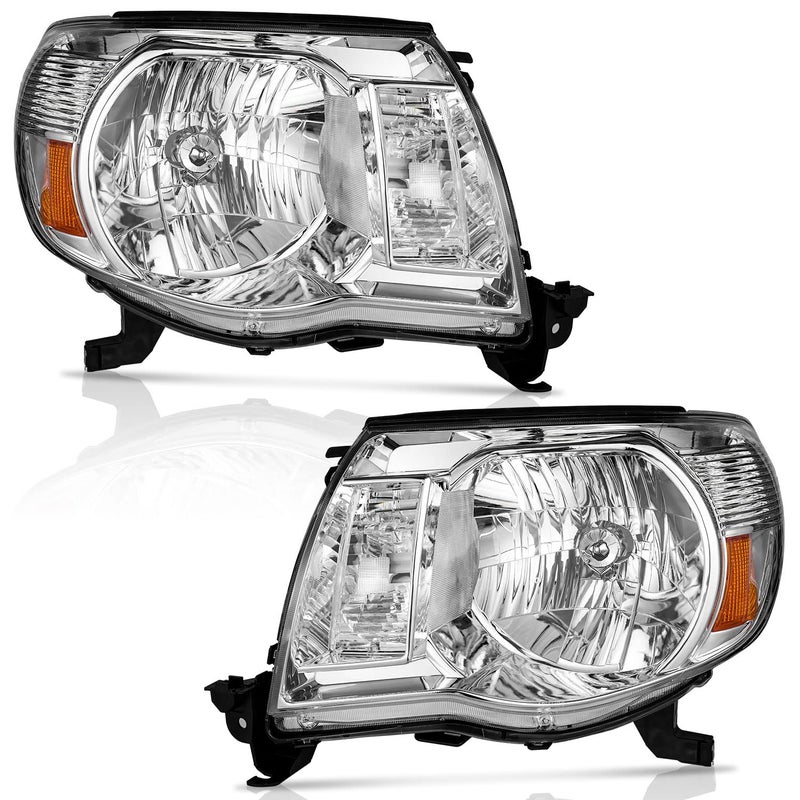 WEELMOTO for 20052011 Tacoma Headlights Assembly Compatible with 2005 2006 2007 2008 2009 2010 2011 Tacoma Headlight Replacement Automotive