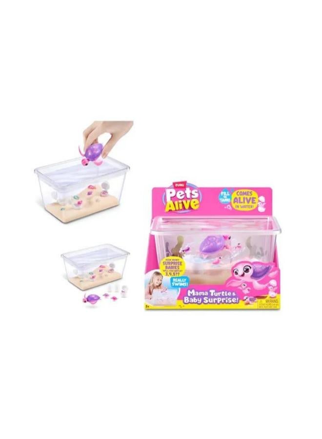 Zuru - PETS ALIVE - MAMA & BABY SURPRISE-MAMA TURTLE SURPRISE PLAYSET