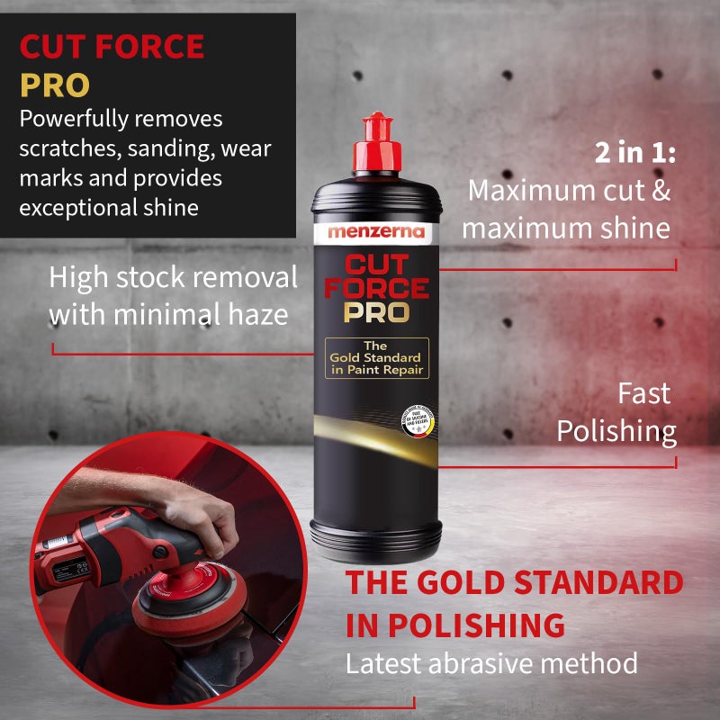 menzerna Cut Force Pro Car Polish 32 oz I Premium Polish with Heavy Cut and high Gloss Finish I Buffing & Polishing Compound for Car Maintenance I for Scratches & Sanding Marks I Car Body Repair - Image 3
