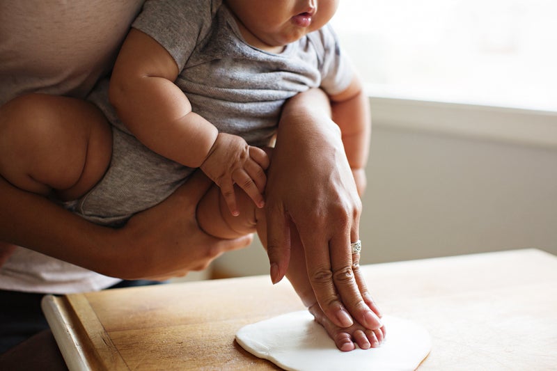 Tiny Ideas Newborn Star Babyprints Ornament, Baby's First Christmas Holiday Keepsake, Newborn Handprint or Footprint Clay Kit, Easy No-Bake DIY Impression, Gender-Neutral Baby Gift - Image 4