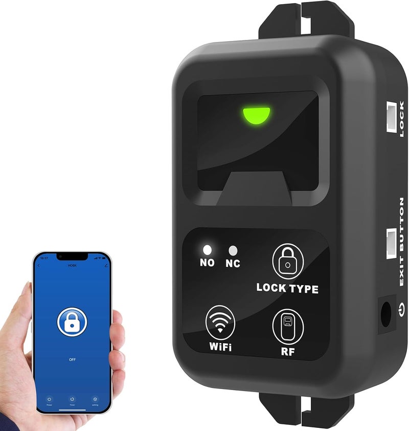 UHPPOTE نظام التحكم عن بُعد WiFi من UHPPOTE مع قفل كهربائي وزر خروج - Image 2