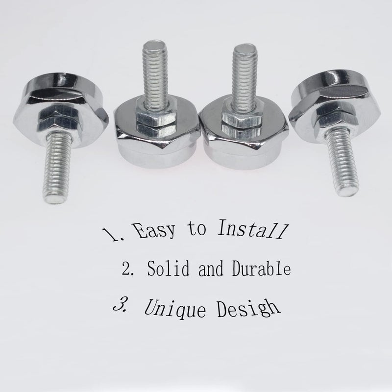 amavoler License Plate Screws Fastener Kit - 4 PCS with American Flag Covers for Cars, Trucks, and Motorcycles - Image 4