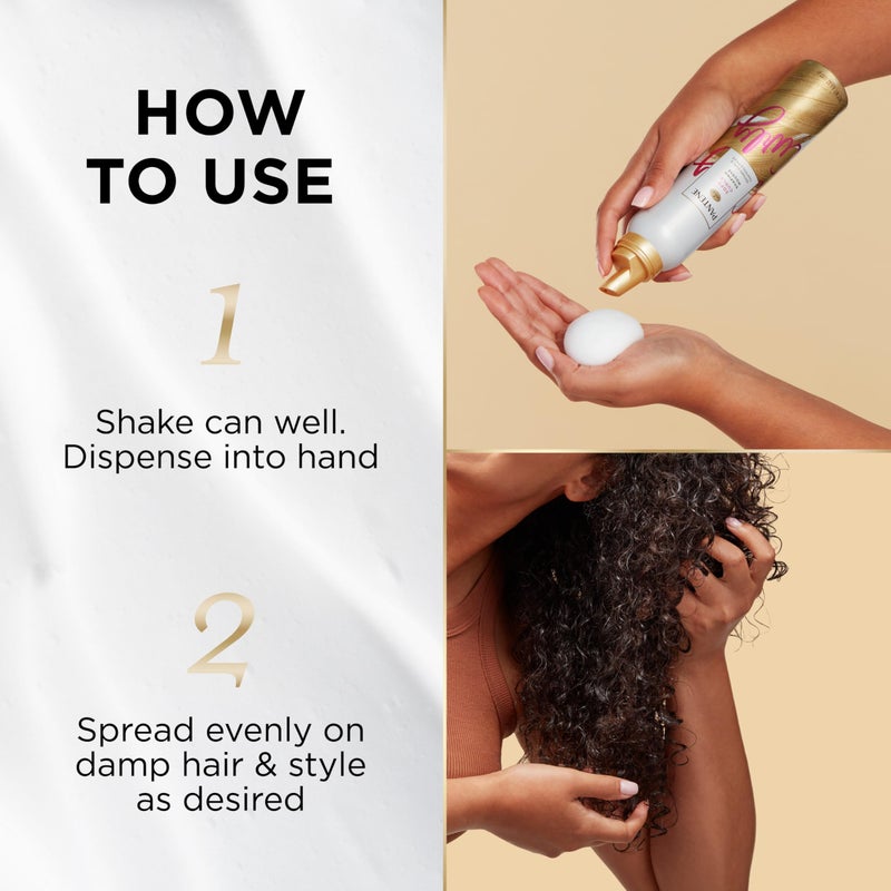 Pantene Curl Mousse For Curly Hair, Tames Frizz for Soft Touchable Curls, 6.6 Oz Each (Pack of 3) - Image 4