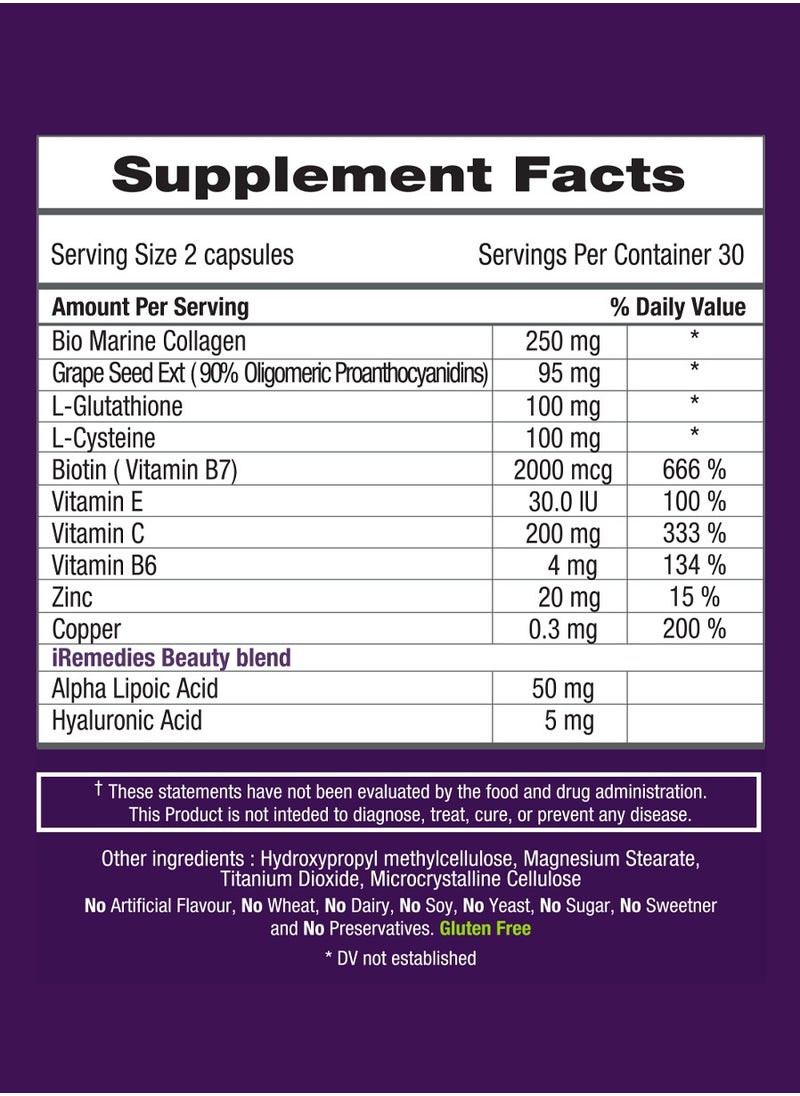iRemedies iAgeless Beauty – 60 capsules  - Image 3