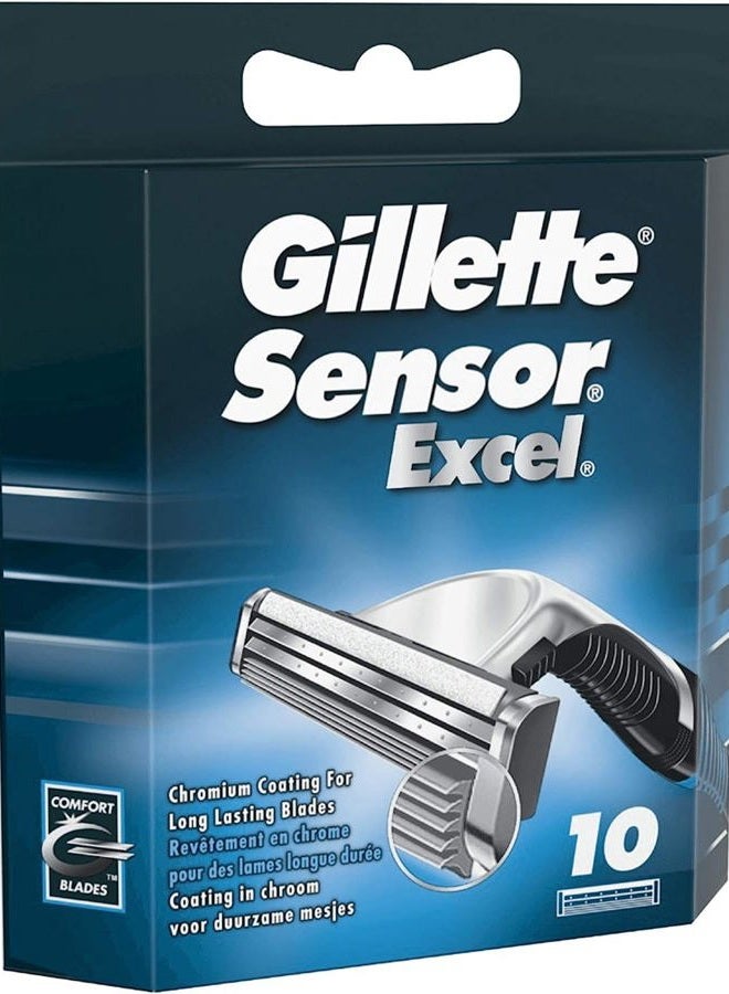 Gillette شفرات حلاقة سنسور إكسل للرجال، عبوة من 10 شفرات إعادة تعبئة - Image 2