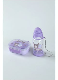 Miniso Kuromi Bento Box & Water Bottle Set 
