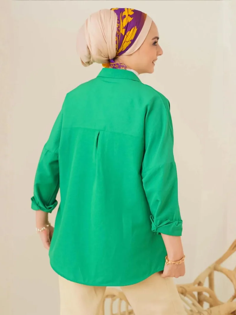 BIG DART BDART Relaxed Fit Poplin Shirt with Button Closure