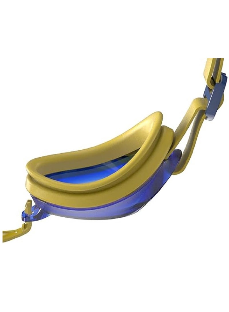 speedo Unisex Child Jet Goggles Empire Yellow/Neon Blue One Size - Image 4