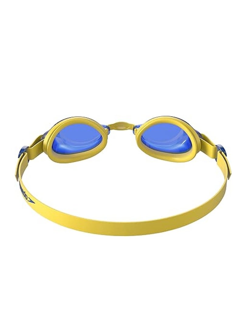 speedo Unisex Child Jet Goggles Empire Yellow/Neon Blue One Size - Image 3
