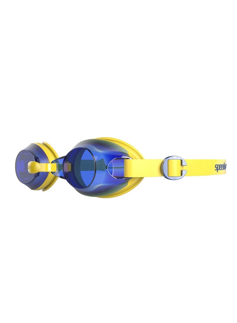 speedo Unisex Child Jet Goggles Empire Yellow/Neon Blue One Size - Image 2