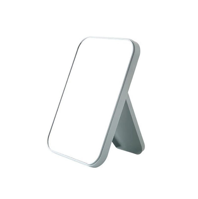 HEXONIQ® Makeup Mirror, Foldable Desktop Vanity Mirror Portable Rectangular Makeup Mirror for Travel Camping Home (Light Blue) - Image 1