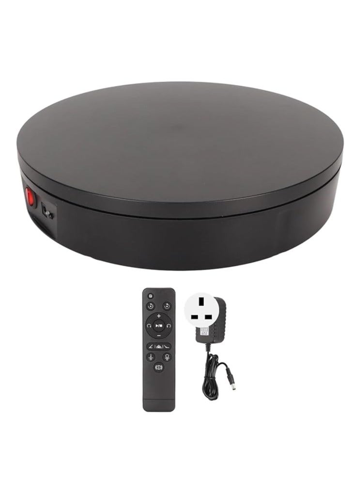 Xria 30cm Degree Auto 360 Rotating Turntable Multi-Angle Photography Display With Remote Control(Black) - Image 1