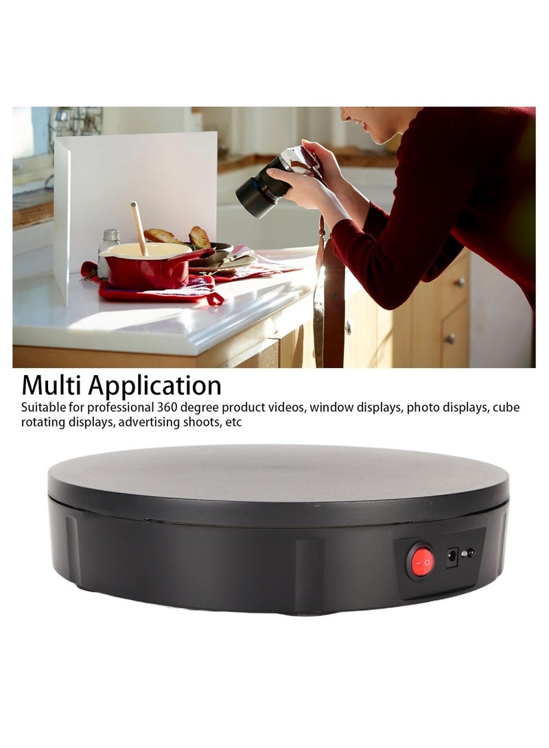 Xria 30cm Degree Auto 360 Rotating Turntable Multi-Angle Photography Display With Remote Control(Black) - Image 2