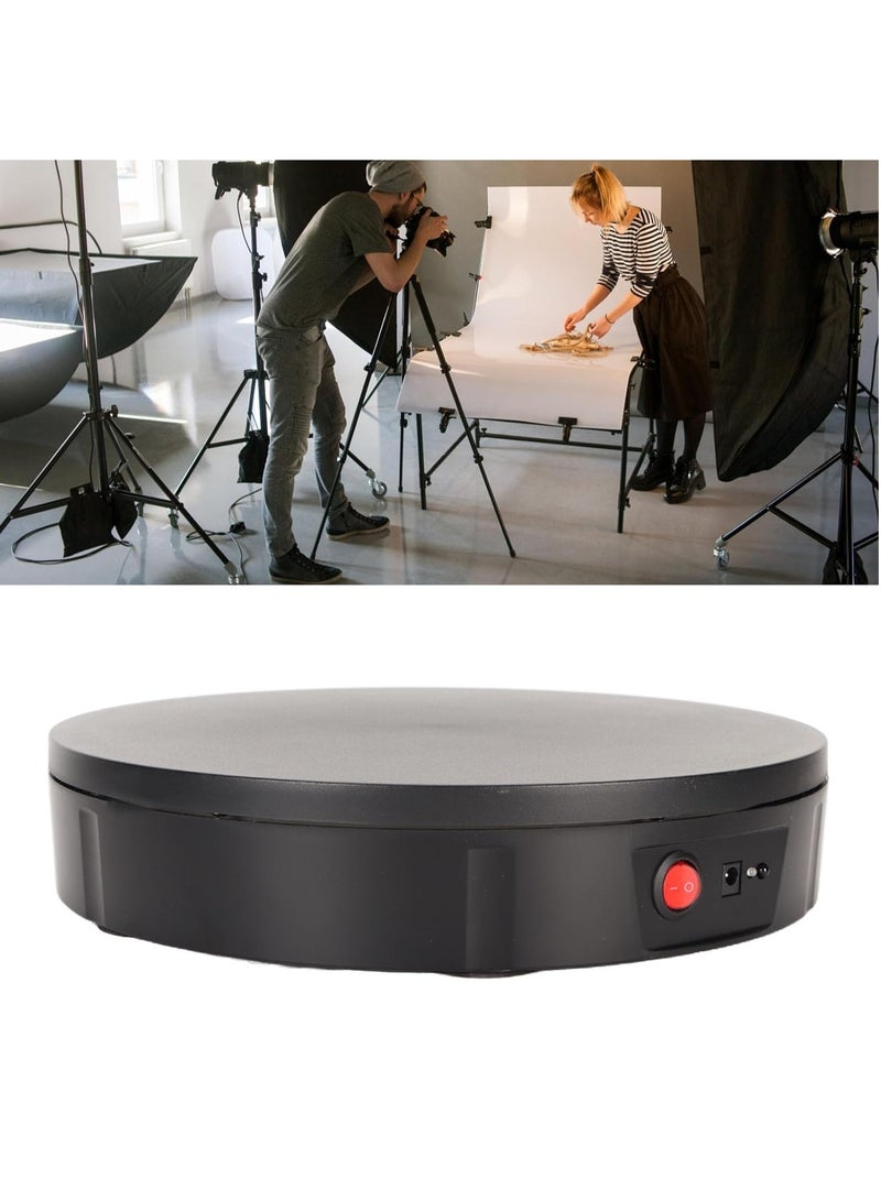 Xria 30cm Degree Auto 360 Rotating Turntable Multi-Angle Photography Display With Remote Control(Black) - Image 3