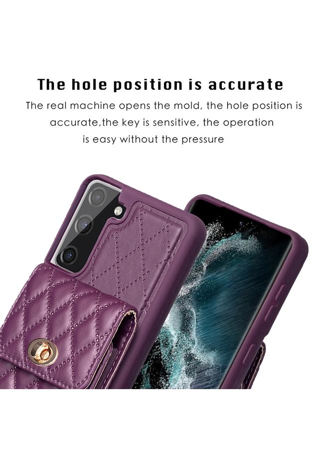 اس-توب جراب لهاتف Samsung Galaxy S21 FE 5G، جراب هاتف جلدي عمودي على شكل معينات - Image 3