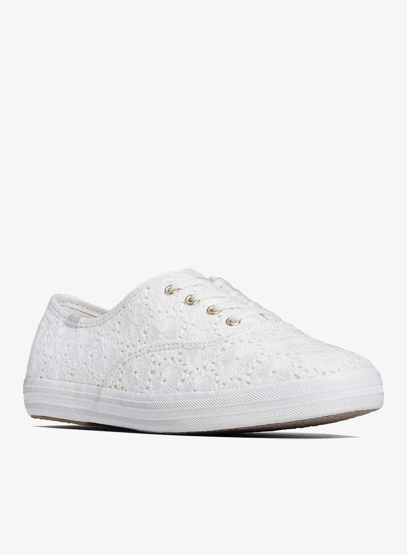 Keds Women's Champion Canvas Lace Up Sneaker Casual Sneaker Cream - Image 3