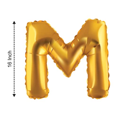 JUST PARTY Gold Letters Alphabets Foil Balloons for Birthday/Anniversary/Bachelorette/Wedding/Farewell & Other Ocassions, Make Your Own Custom Phrase - Image 3