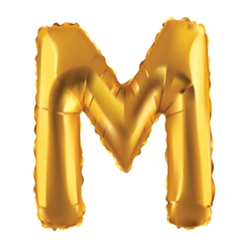 JUST PARTY Gold Letters Alphabets Foil Balloons for Birthday/Anniversary/Bachelorette/Wedding/Farewell & Other Ocassions, Make Your Own Custom Phrase - Image 1