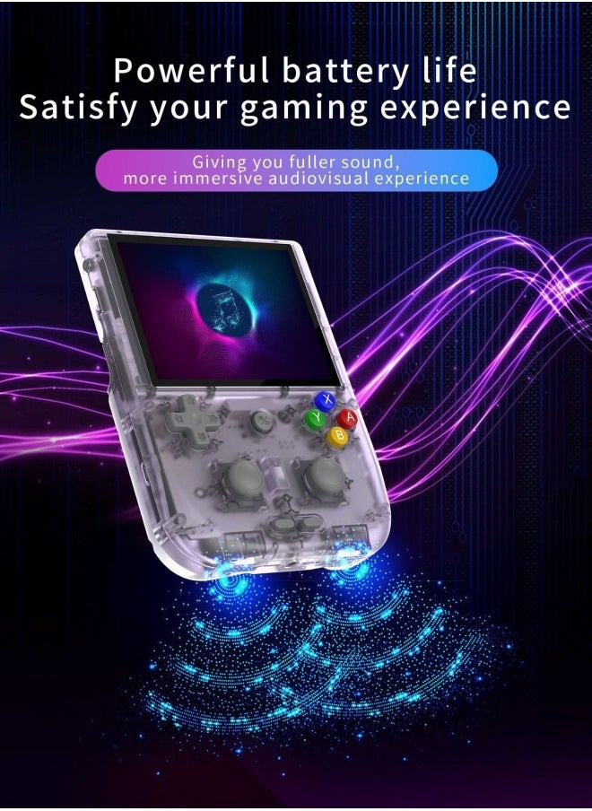 M MIAOYAN - RG405V handheld game console 4-inch IPS touch screen Android 12 Unisoc Tiger T618 64-bit game console built-in 5500mAh battery 128G TF card can play 3000+ games - Image 1