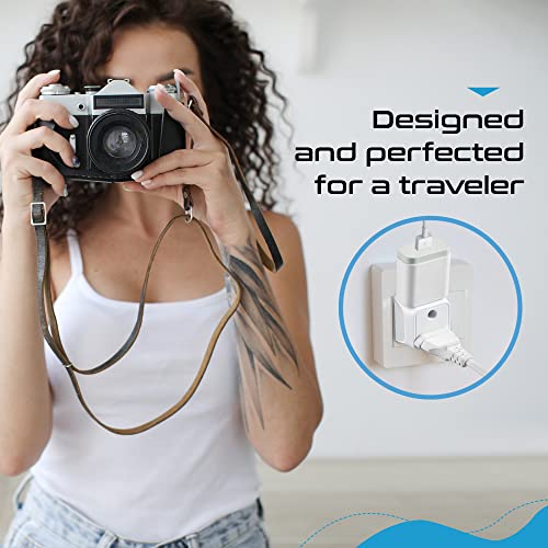 Ceptics India to Australia Adapter Plug, China, New Zealand & More - Type I - CE Certified - RoHS Compliant - White - CE - RoHS - 3 Pack - Lifetime Limited Warranty - Image 5