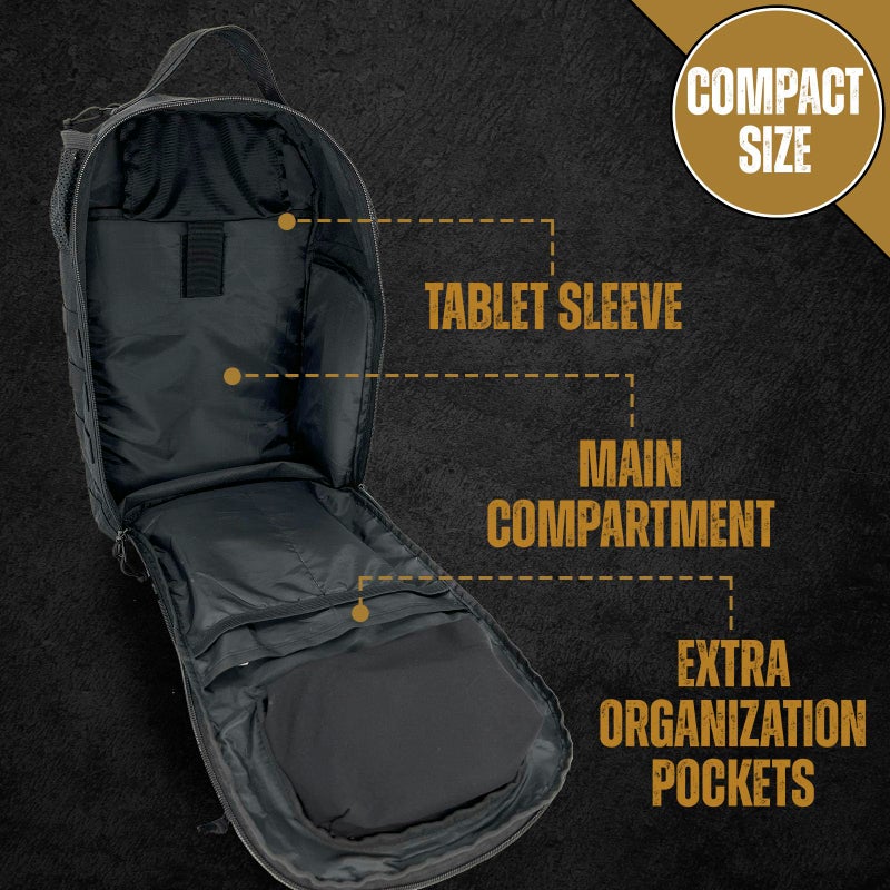 HighSpeedDaddy - Baby Diaper Backpack, Military-Grade, Waterproof Baby Travel Bag for Dads & Moms, Compact, Lightweight Design with Stroller Straps, & Tablet Sleeve - 21L capacity, Brown - Image 4